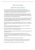 Exam &lpar;elaborations&rpar; Great Gatsby 