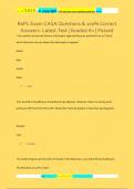 RePL Exam CASA Questions & 100&percnt; Correct  Answers- Latest Test &vert; Graded A&plus; &vert; Passed
