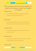WPC 470 Moore ASU Final Exam Questions &  100&percnt; Correct Answers- Latest Test &vert; Graded  A&plus; &vert; Passed