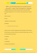 WPC 470 Final Questions & 100&percnt; Correct  Answers- Latest Test &vert; Graded A&plus; &vert; Passed