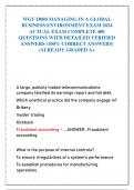 WGU D080 MANAGING IN A GLOBAL  BUSINESS ENVIRONMENT EXAM 2024  ACTUAL EXAM COMPLETE 400  QUESTIONS WITH DETAILED VERIFIED  ANSWERS &lpar;100&percnt; CORRECT ANSWERS&rpar;  &sol;ALREADY GRADED A&plus;