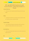 WPC 480 MIDTERM Questions & 100&percnt;  Correct Answers- Latest Test &vert; Graded A&plus; &vert;  Passed