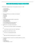 BIOL 2460 Microbiology Chapter 1 TEST PREP Questions and Answers