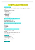 NR 302 FINAL EXAM STUDY GUIDE / NR302 FINAL EXAM STUDY GUIDE(LATEST)| -Chamberlain College of Nursing