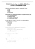 NR 283 Pathophysiology Quiz 2, Q&A (2020)  Duke University (A grade/School graded)