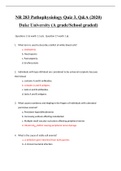NR 283 Pathophysiology Quiz 3&comma; Q&A &lpar;2020&rpar; Duke University &lpar;A grade&sol;School graded&rpar;