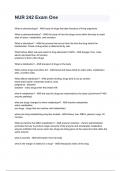 NUR 242 Exam One 2024&sol;2025 Questions With Completed & Verified Solutions&period;