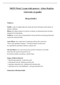 NR351 Week 2 exam with answers -  NURSING  Johns Hopkins University &lpar;A grade&rpar;