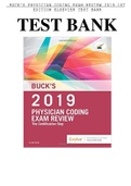 test bank  Bucks Physician Coding Exam Review 2019 1st Edition Elsevier