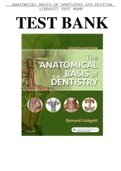 test bank Anatomical Basis of Dentistry 4th Edition Liebgott