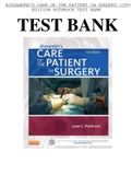 test bank Alexanders Care of the Patient in Surgery 15th Edition Rothrock