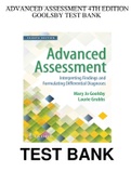 test bank Advanced Assessment 4th Edition Goolsby