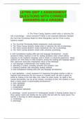 LETRS UNIT 1 ASSESSMENT QUESTIONS WITH CORRECT ANSWERS-00 A GRADED