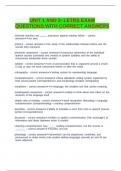 LETRS UNIT 1 ASSESSMENT QUESTIONS WITH CORRECT ANSWERS