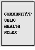 Community Public Health nclex module 5 exam 2021