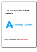 ATI RN Comprehensive Practice B Remediation 2021