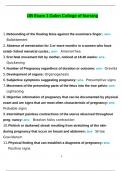 OB Exam 1 Question and Answers  Galen College of Nursing 2024&sol;2025
