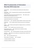 WGU Fundamentals of Information Security D430 study test