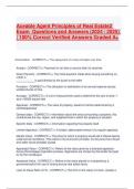  Aceable Agent Principles of Real Estate 2 Exam  Questions and Answers &lpar;2024 &sol; 2025&rpar; &vert; 100&percnt; Correct Verified Answers Graded A&plus;