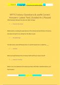 MTTC history Questions & 100&percnt; Correct  Answers- Latest Test &vert; Graded A&plus; &vert; Passed