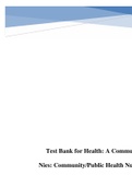 : Health: A Community View    Nies: Community/Public Health Nursing, 7th Edition