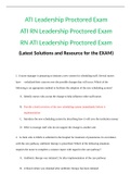RN ATI Leadership Proctored Exam 2021&period;docx