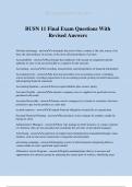 BUSN 11 Final Exam Questions With Revised Answers
