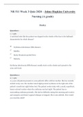 NR 511 Week 3 Quiz 2020 &ndash; Johns Hopkins University Nursing &lpar;A grade&rpar;