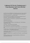 California UST Service Technician part 1 Exam Questions And Correct Revised Answers