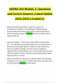 AROMATHERAPY BUNDLED EXAMS &vert; QUESTIONS AND CORRECT ANSWERS &vert; LATEST 2024&sol;2025
