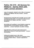 Patho NU 570 - All Quizzes for Midterm - Spring 2024 with 100- correct answers&period;