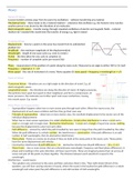 Summary  AS Physics - waves