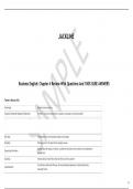  Business English&colon; Chapter 4 Review With Questions And 100&percnt; SURE ANSWERS