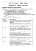 Exam (elaborations) NR 566 Week 7 Study Guide Chamberlain College Of Nursing (NR-566) 