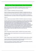 CBCC-KA Test Questions And Answers