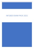 INF2603 EXAM PACK 2021 (SUMMARY< EXAMS< MEMO"S<ASSIGNMENTS)