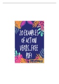 Action Verbs ~ Back to School Resources ~ Fun & Easy Learning | Free PDF