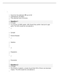QUIZ 1 for MATH 221 (over forty questions with correct answers LATEST)GRADED A..