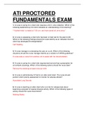 ATI PROCTORED FUNDAMENTALS EXAM. QUESTIONS AND ANSWERS. 