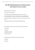 NSG 5003 Pathophysiology Review Questions 6 &lpar;latest&rpar; &ndash; Johns Hopkins University &lpar;A grade&rpar;