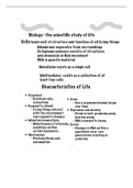 Biology 121 Basic Notes