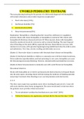 Uworld PEDDIATRY A A A TEST BANK LATEST 2021 WITH COMPLETE SOLUTIONS&comma; A&plus; GUIDE