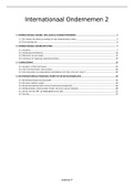 Samenvatting Internationaal Ondernemen 2 IOR2 (Academiejaar 2020-2021)