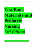  Maternity and  Pediatric  Nursing  3rd Edition test bank By Susan Ricci, Theresa Kyle, and Susan Carman