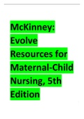  Evolve  Resources for  Maternal-Child  Nursing, 5th  Edition test bank by McKinney 