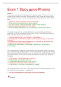 Exam 1 Study Guide - Pharmacology-2021 Latest Reviewed for A&plus; Grades&vert;Universal&vert;