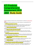 ATI Predictor Comprehensive Assessment 2019 -2021 Study Guide