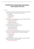 NSG 6435 Week 10 knowledge check &lpar;latest&rpar; - Johns Hopkins University