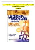  Leadership Roles and Management Functions in Nursing by Bessie L. Marquis , Carol Huston
