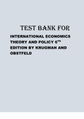 TEST BANK FOR INTERNATIONAL ECONOMICS THEORY AND POLICY 6TH EDITION BY KRUGMAN AND OBSTFELD